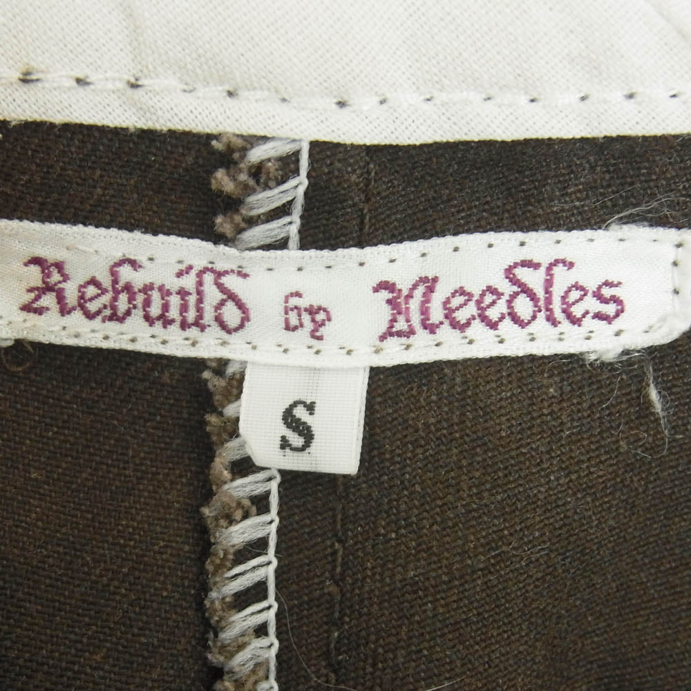 リビルドバイニードルズ Dickies ディッキーズ ストレート ワーク パンツ ブラウン系 S【中古】