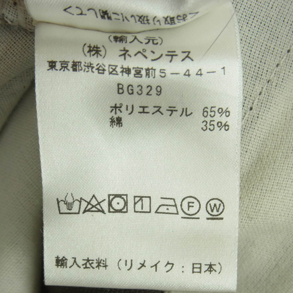 リビルドバイニードルズ Dickies ディッキーズ ストレート ワーク パンツ ブラウン系 S【中古】