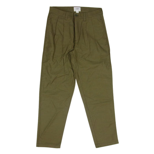 CRIMIE クライミー CR01-01K5-PL05 JOE MILITARY 2 TACK PANTS ミリタリー 2タック コットン パンツ カーキ系 S【中古】