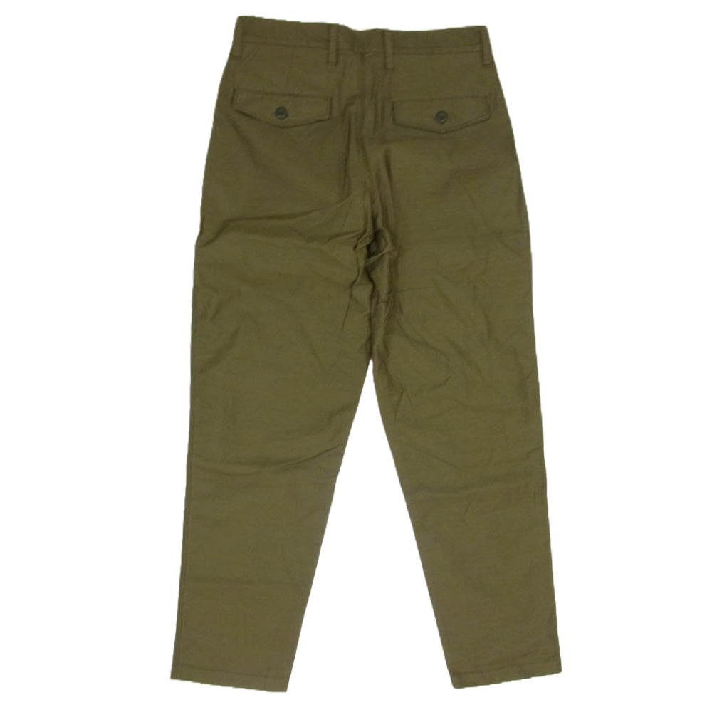 CRIMIE クライミー CR01-01K5-PL05 JOE MILITARY 2 TACK PANTS ミリタリー 2タック コットン パンツ カーキ系 S【中古】