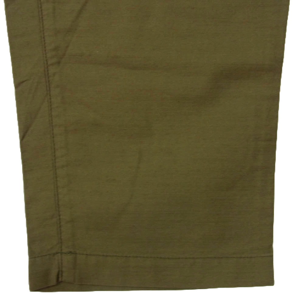 CRIMIE クライミー CR01-01K5-PL05 JOE MILITARY 2 TACK PANTS ミリタリー 2タック コットン パンツ カーキ系 S【中古】
