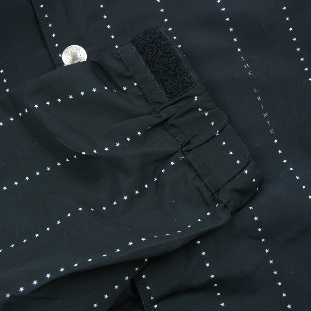 CRIMIE クライミー CR01-02L 1-JK11 STAR STRIPE COACH JACKET スター ストライプ コーチ ジャケット アウター ブラック系 S【中古】