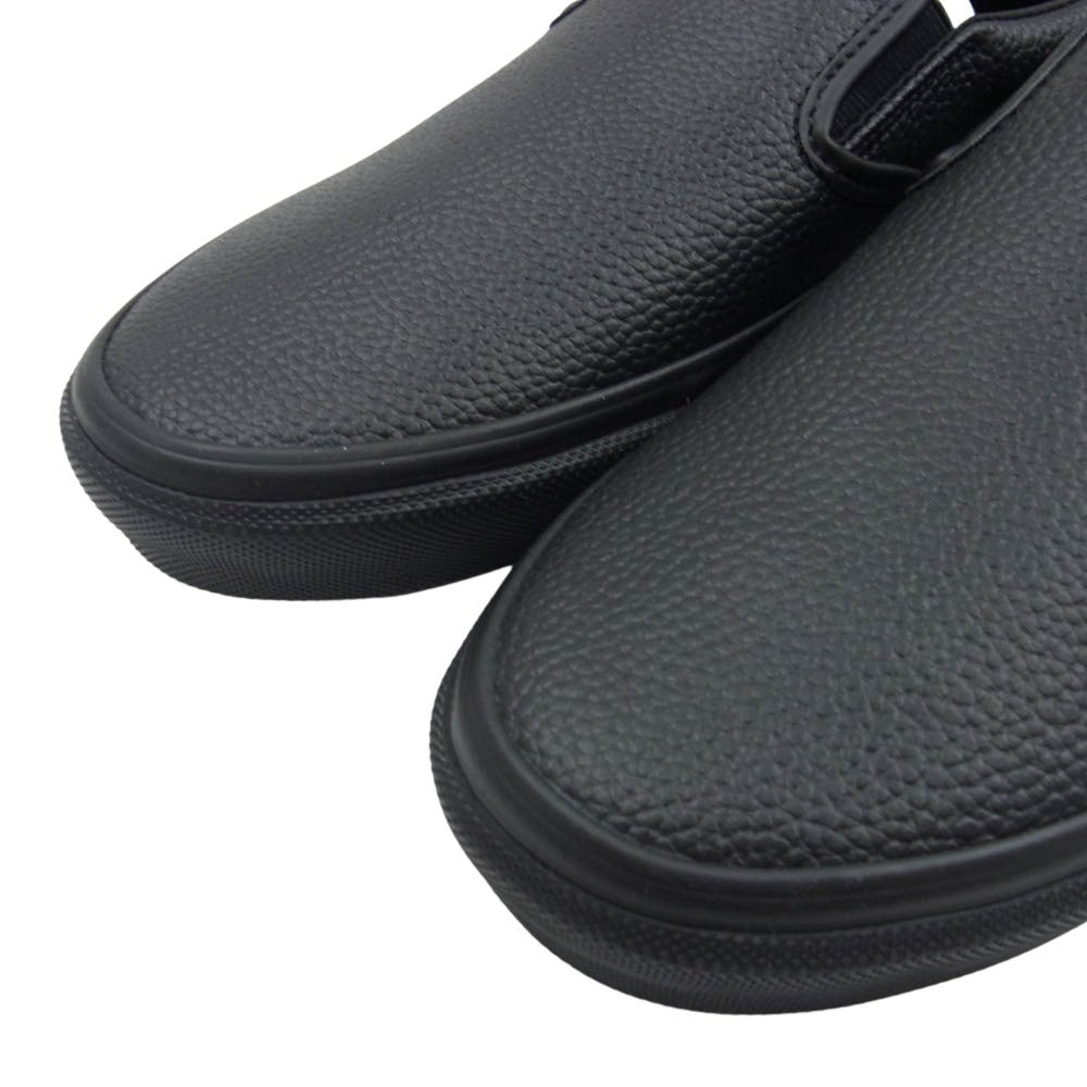 VANS バンズ V98CF LEA SLIP ON レザー スリッポン ブラック系 26.5cm