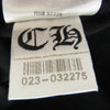 CHROME HEARTS クロムハーツ（原本無） Neck Logo S/S Tee ネックロゴ ポケット付 プリント 半袖 Ｔシャツ ブラック系 M【美品】【中古】