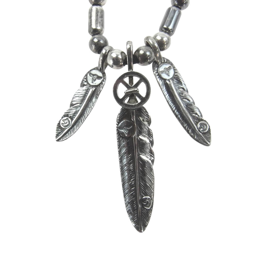 TADY&KING タディアンドキング カスタムネックレス ホイールフェザーSV SPフェザーS SPフェザーSS SV中空パイプビーズ SV中空ビーズ SV無垢ビーズ シルバー系【中古】