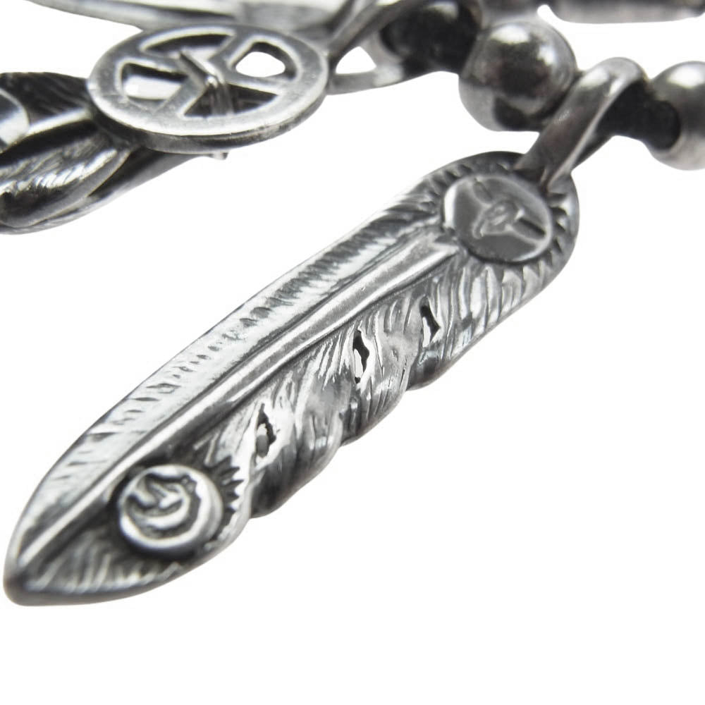 TADY&KING タディアンドキング カスタムネックレス ホイールフェザーSV SPフェザーS SPフェザーSS SV中空パイプビーズ SV中空ビーズ SV無垢ビーズ シルバー系【中古】