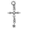 CHROME HEARTS クロムハーツ（原本無） ROLY CROSS ローリークロス チャーム ペンダントトップ シルバー系【中古】