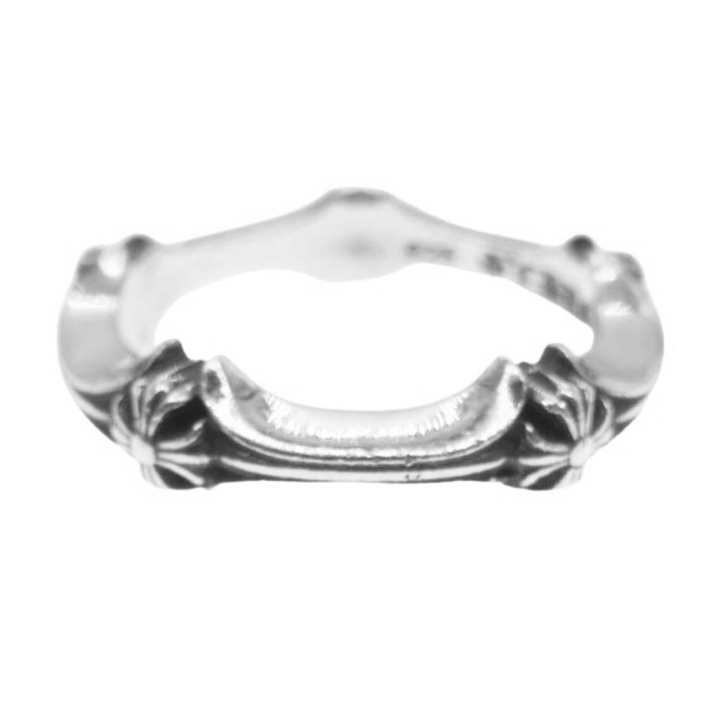 CHROME HEARTS クロムハーツ（原本無） PLUS&BONE RING CHプラス＆ボーン リング シルバー系 15号【中古】