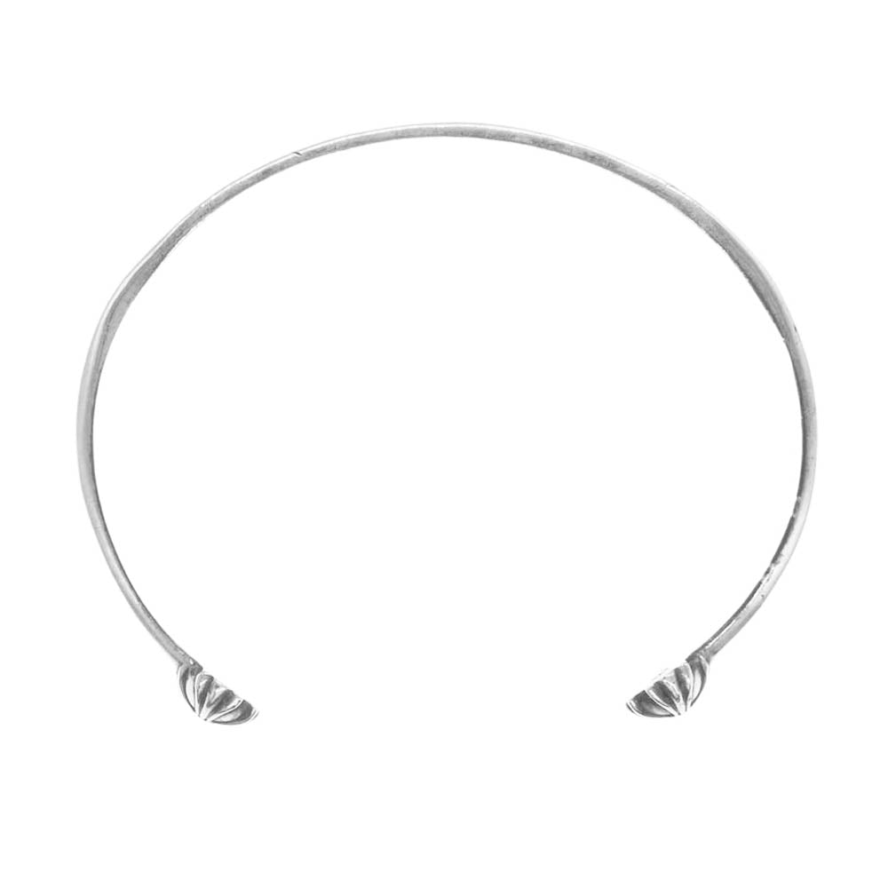 CHROME HEARTS クロムハーツ（原本無） FLAT BANGLE フラット CHプラス バングル プレーン ブレスレット シルバー系【中古】