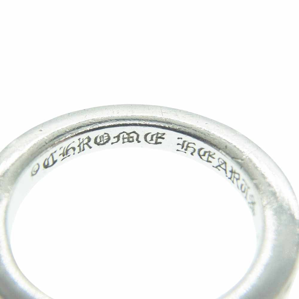CHROME HEARTS クロムハーツ（原本無） NTFL リング パヴェブラックダイヤ アフターダイヤ シルバー系 9号【中古】