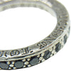CHROME HEARTS クロムハーツ（原本無） NTFL リング パヴェブラックダイヤ アフターダイヤ シルバー系 9号【中古】