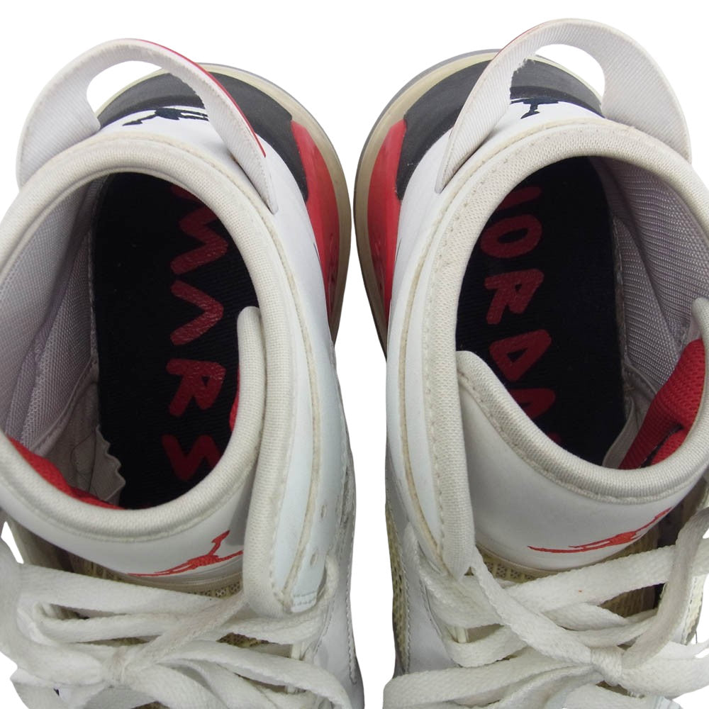NIKE ナイキ CD7070-100 Jordan Mars 270 ジョーダン マーズ 270 ホワイト ファイヤーレッド ハイカットスニーカー ホワイト系 28.0cm【中古】