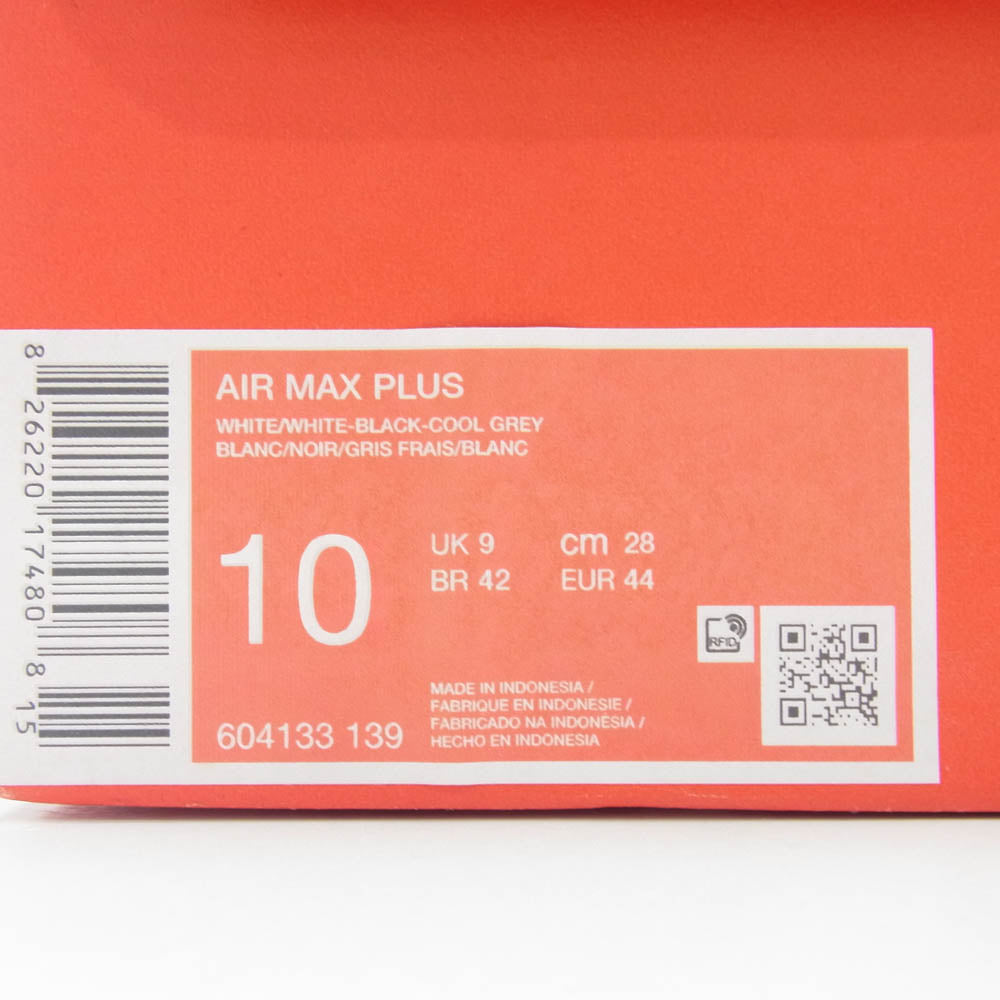 NIKE ナイキ 604133-139 Air Max Plus エアマックス プラス ホワイト ホワイト系 28.0cm【中古】