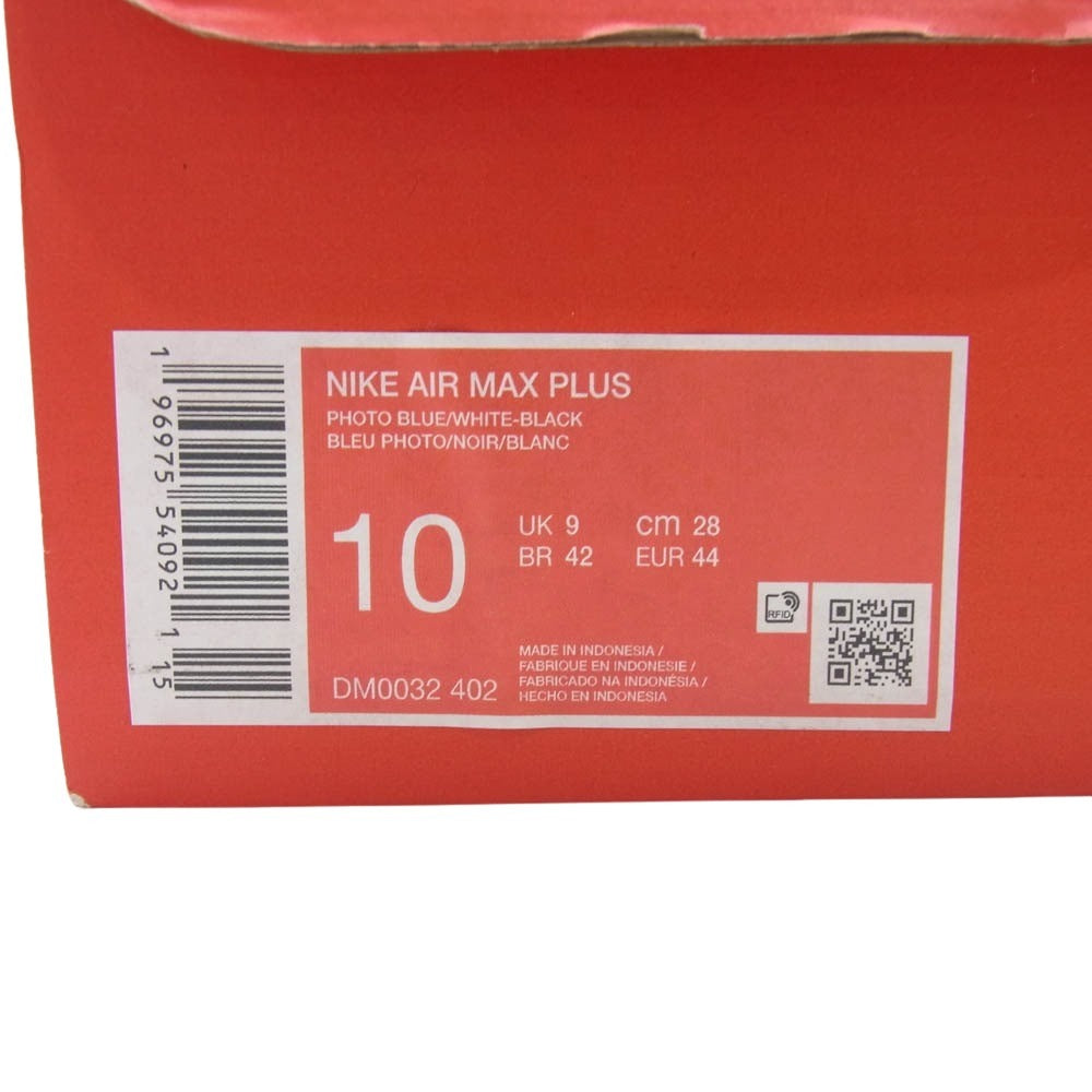 NIKE ナイキ DM0032-402 Air Max Plus Photo Blue Black エアマックスプラス フォトブルーブラック ブルー系 28.0cm【中古】