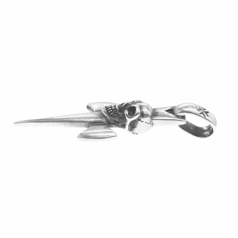ガボラトリー GABORATORY ガボラトリー マリア ギャランティ付属 シングルスカル ダガ― ラウンドトップ ペンダント【中古】