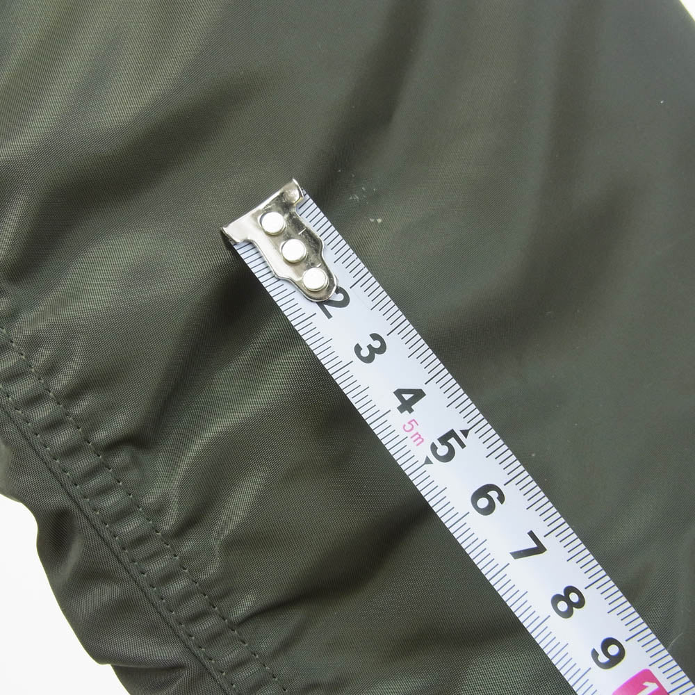 ISAMUKATAYAMA BACKLASH イサムカタヤマバックラッシュ TA0465-9076 × ALPHA INDUSTRIES アルファ インダストリーズ レザーフード フライトジャケット MA-1 カーキ系 S【中古】