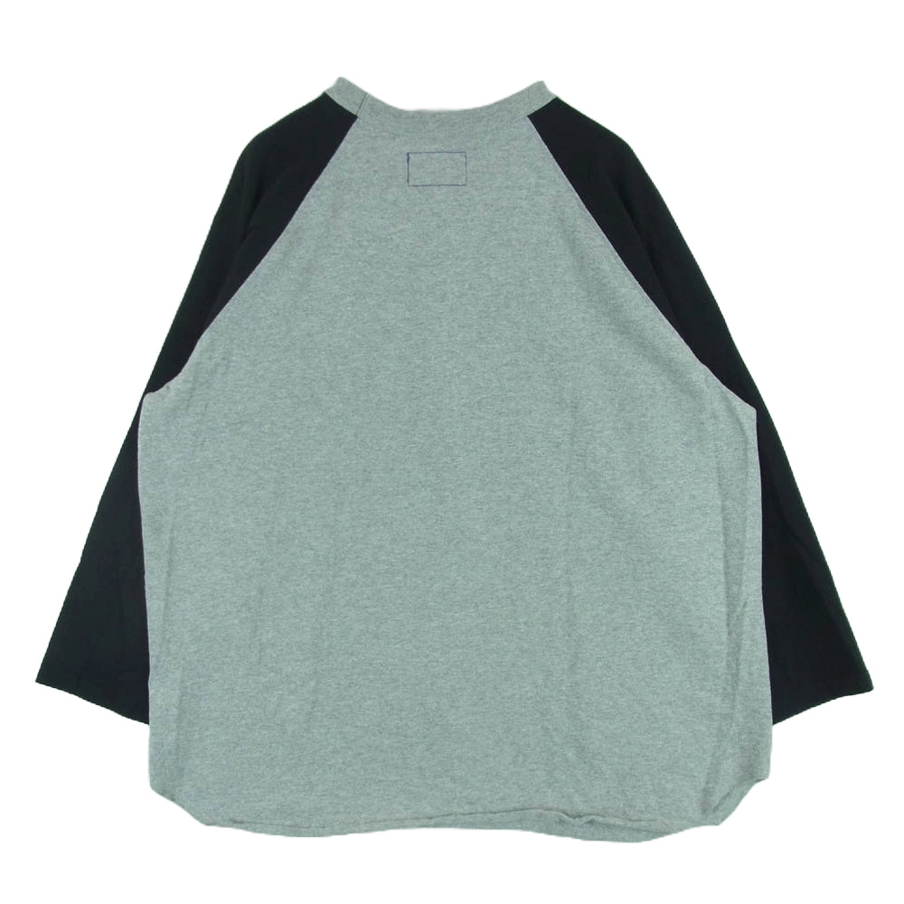 THE NORTH FACE ノースフェイス N24FH009 PURPLE LABEL パープルレーベル 7oz Field Baseball Tee N24FH009 7オンス フィールド ベースボール Tシャツ カットソー グレー系 ブラック系 M【中古】