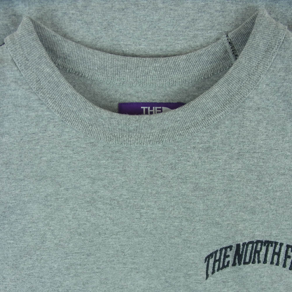 THE NORTH FACE ノースフェイス N24FH009 PURPLE LABEL パープルレーベル 7oz Field Baseball Tee N24FH009 7オンス フィールド ベースボール Tシャツ カットソー グレー系 ブラック系 M【中古】