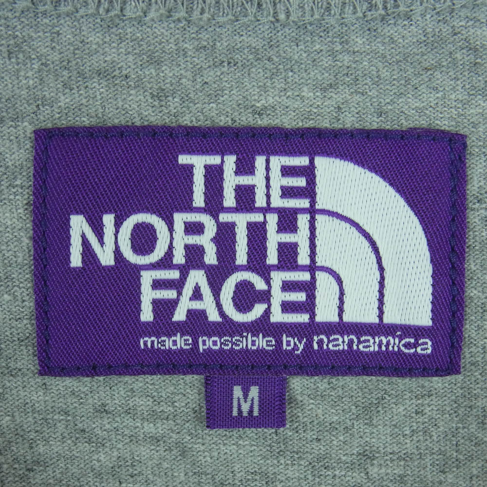 THE NORTH FACE ノースフェイス N24FH009 PURPLE LABEL パープルレーベル 7oz Field Baseball Tee N24FH009 7オンス フィールド ベースボール Tシャツ カットソー グレー系 ブラック系 M【中古】