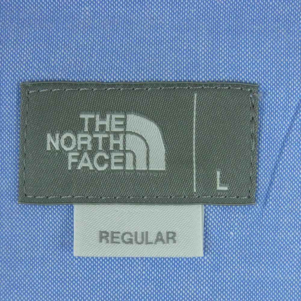 THE NORTH FACE ノースフェイス NR11955 L/S Him Ridge Shirt ロングスリーブ ヒムリッジ 長袖 シャツ ライトブルー系 L【中古】