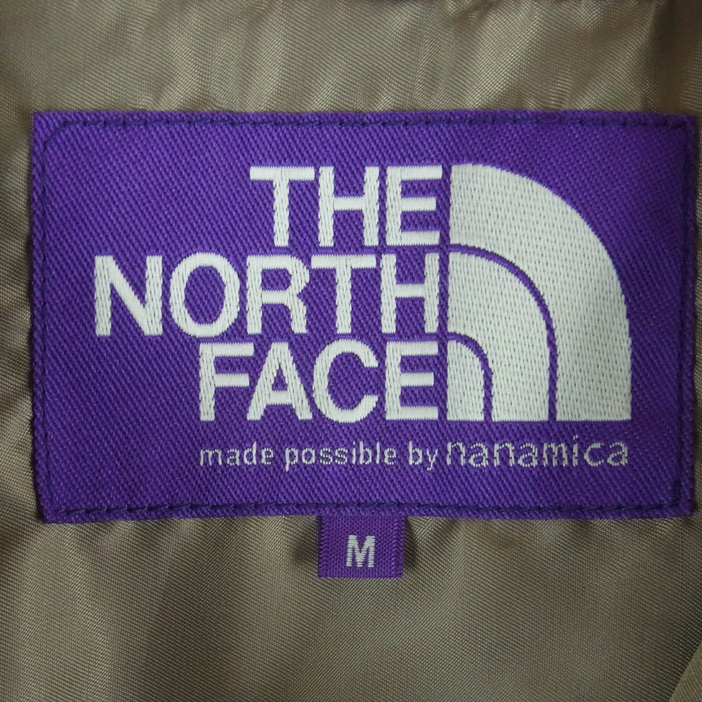 THE NORTH FACE ノースフェイス NP2308N PURPLE LABEL パープルレーベル Ripstop Trail Shirt リップストップ トレイル 長袖 シャツ カーキ系 グレイッシュベージュ系 M【中古】