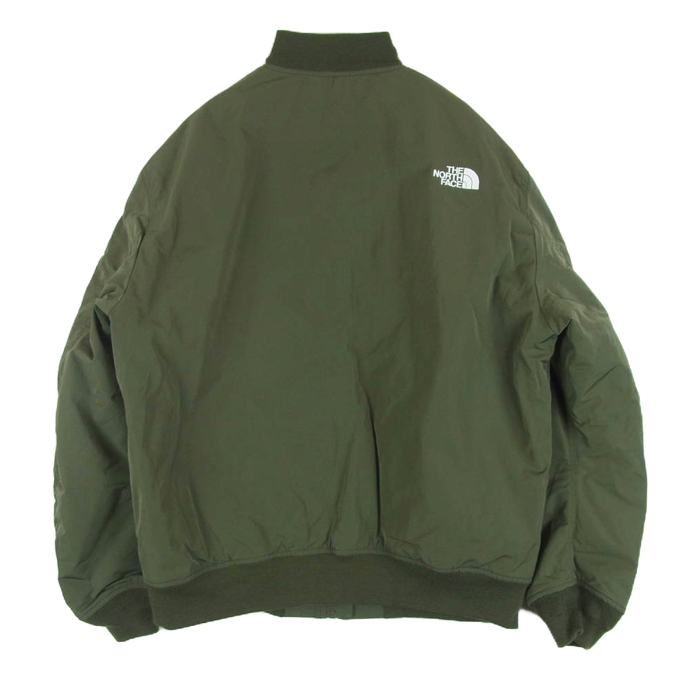 THE NORTH FACE ノースフェイス NY82334 Insulation Bomber Jacket インサレーション ボンバー 中綿 ジャケット グリーン系 オリーブグリーン系 L【中古】