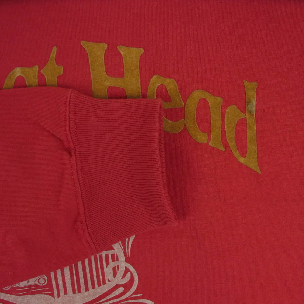 THE FLAT HEAD ザフラットヘッド F-THCL-004 SPLENDID CLOTHING ロゴ ロングスリーブ 長袖 Tシャツ レッド系 40【極上美品】【中古】