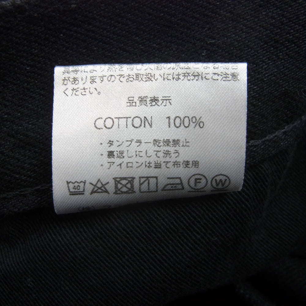 THE FLAT HEAD ザフラットヘッド FN-PA-DB002 BLACK PANTS テーパード ストレート ブラックデニム パンツ ブラック系 L【極上美品】【中古】