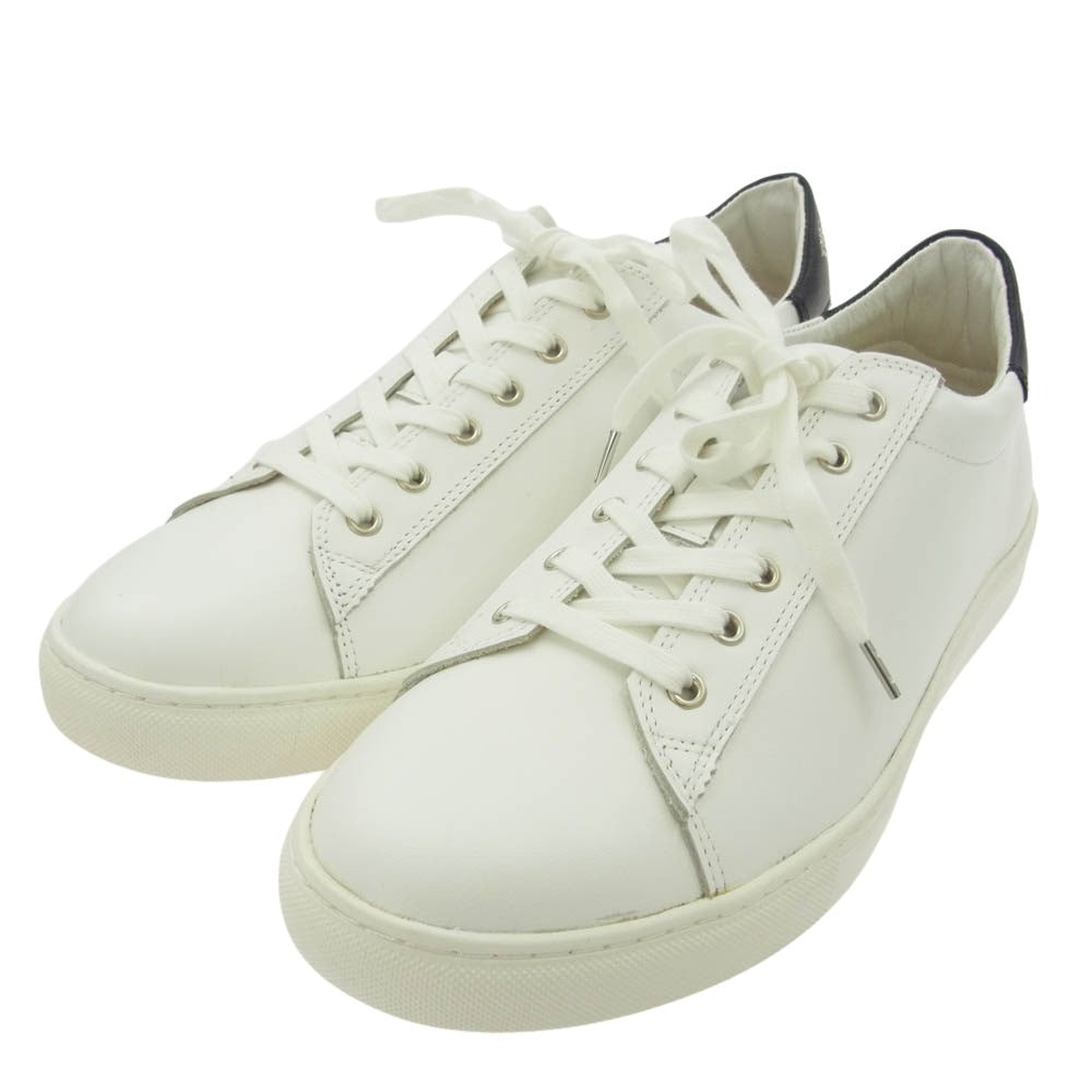 THE FLAT HEAD ザフラットヘッド FN-FS-001 レザースニーカー ホワイト ホワイト系 28cm【極上美品】【中古】