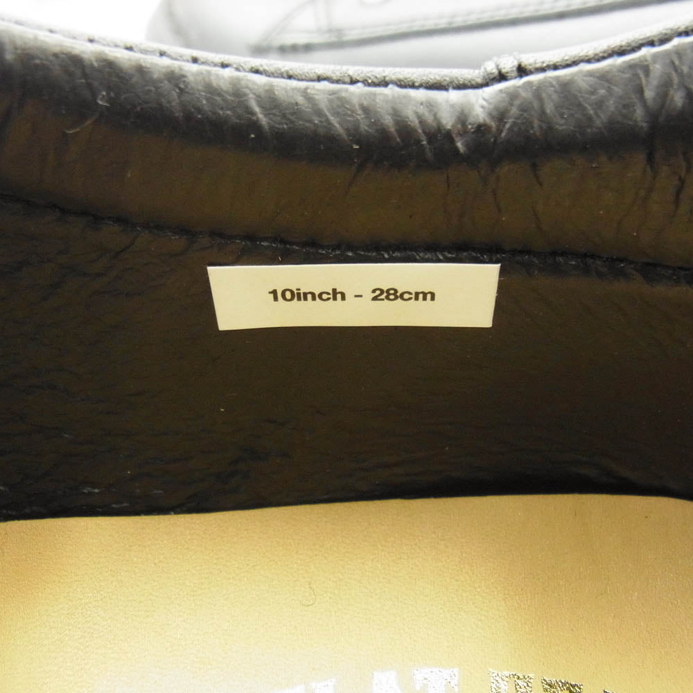 THE FLAT HEAD ザフラットヘッド FN-FS-001 レザースニーカー ブラック ブラック系 28cm【極上美品】【中古】