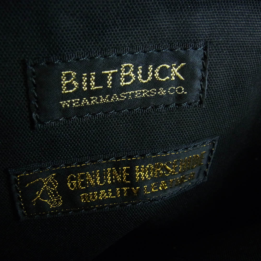 アトラクションズ Lot.472 BILTBUCK Horsehide Tote Bag ホースハイド レザー トート バッグ ブラック系【中古】