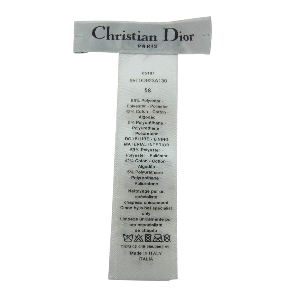 Dior ディオール Teddy-D ボブハット バケットハット ブラック系 58【中古】