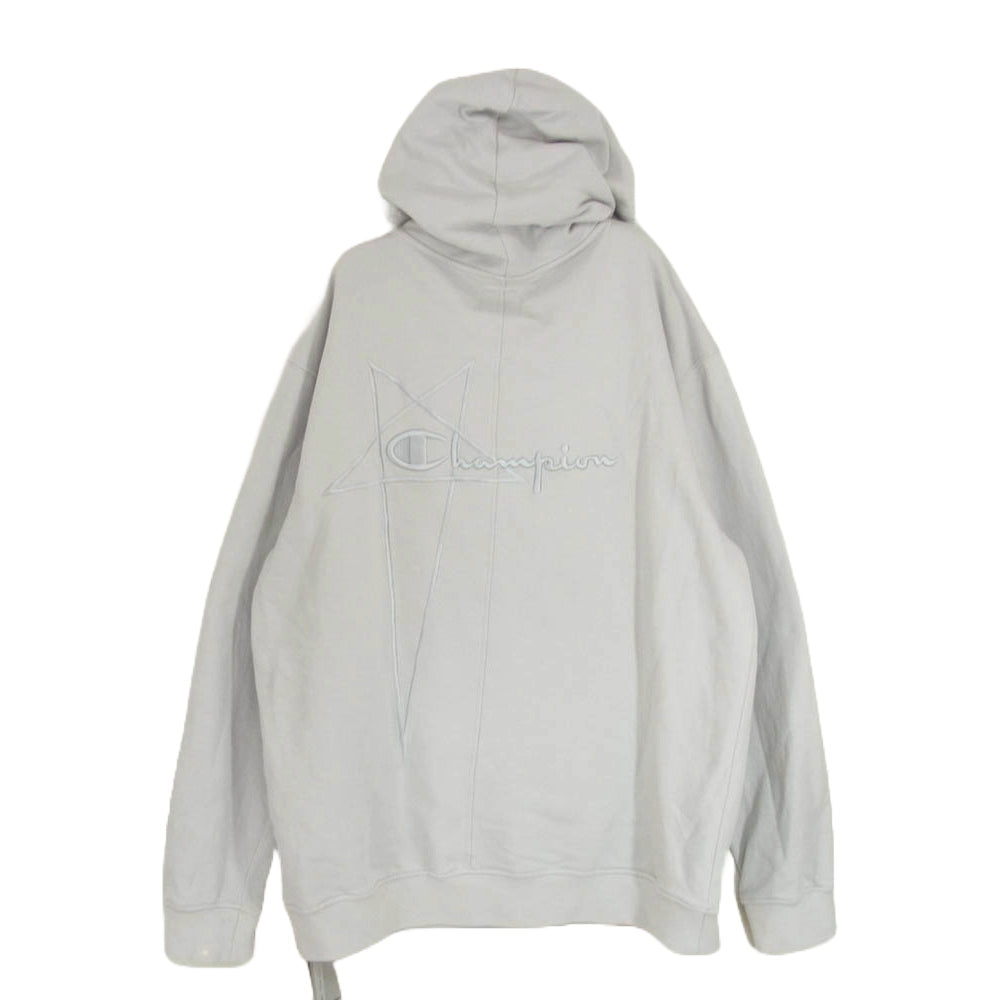 Rick Owens リックオウエンス CW21S0006-114484 × Champion チャンピオン Jumbo Hooded Sweatshirt ジャンボ フーディ パーカー グレー系 ONE SIZE【中古】