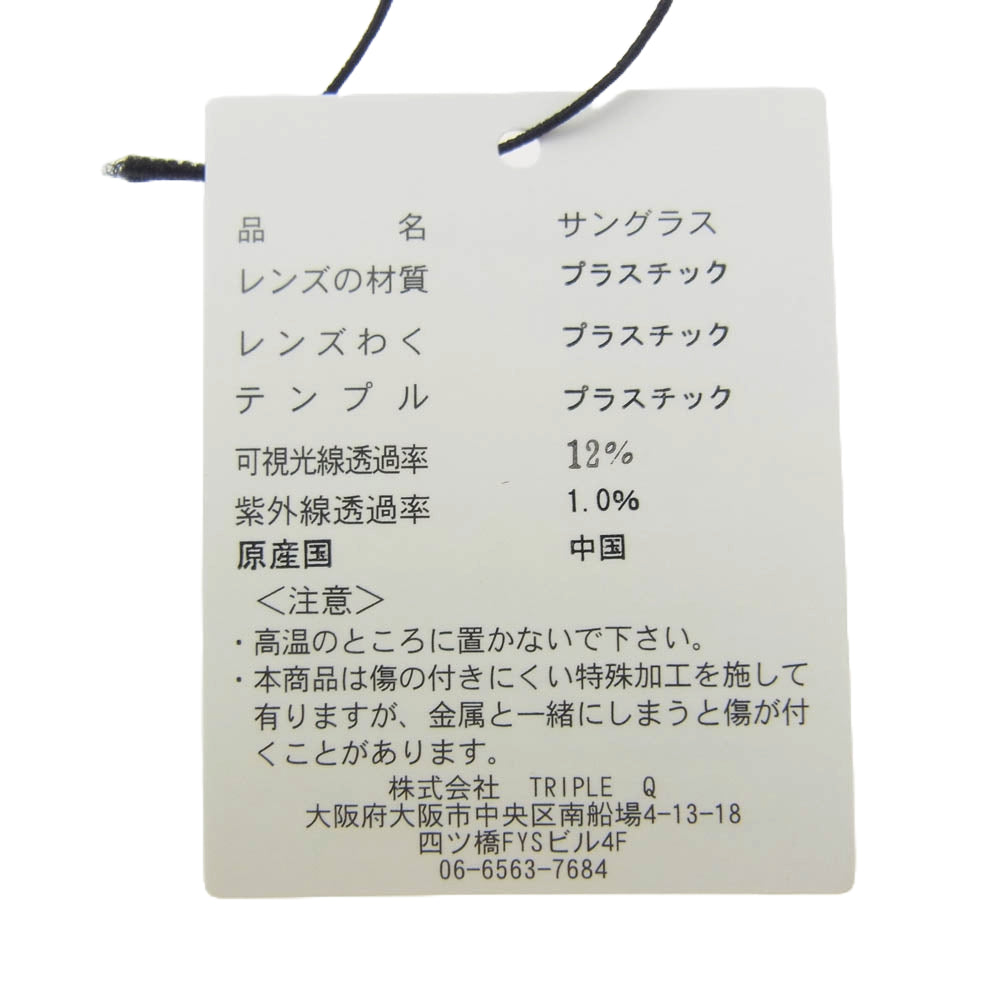 エーディーエスアール NEIL 01 ブラックフレーム ブラックレンズ オーバル タイプ サングラス アイウェア ブラック系【新古品】【未使用】【中古】