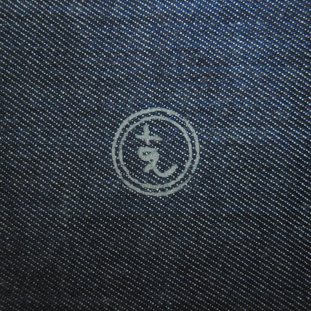 PORTER CLASSIC ポータークラシック PC-016-3036 KATSU SHIRT 克シャツ レギュラーカラー 長袖 シャツ ネイビー系 3【美品】【中古】