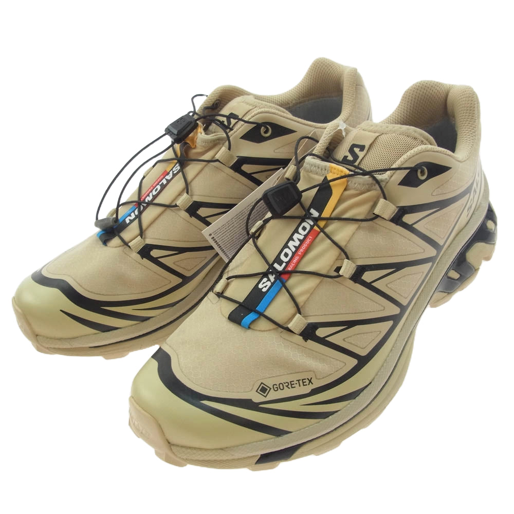 salomon サロモン 474455 XT-6 GTX Safari ゴアテックスローカット スニーカー ベージュ系 27cm【新古品】【未使用】【中古】