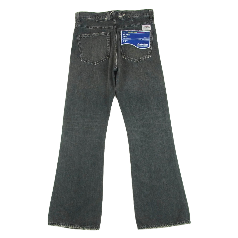 ダイリク 24AW D-11 Flare Vintage Denim Pants フレア ヴィンテージ加工 デニム パンツ グレー系 M 29【新古品】【未使用】【中古】