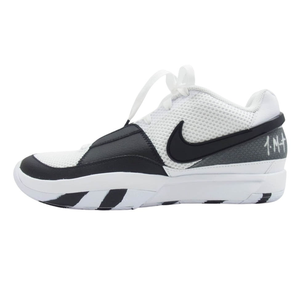 NIKE ナイキ DR8786-101 JA 1 EP ジャ・モラント メッシュ ローカット スニーカー ブラック系 ホワイト系 26.5cm【極上美品】【中古】