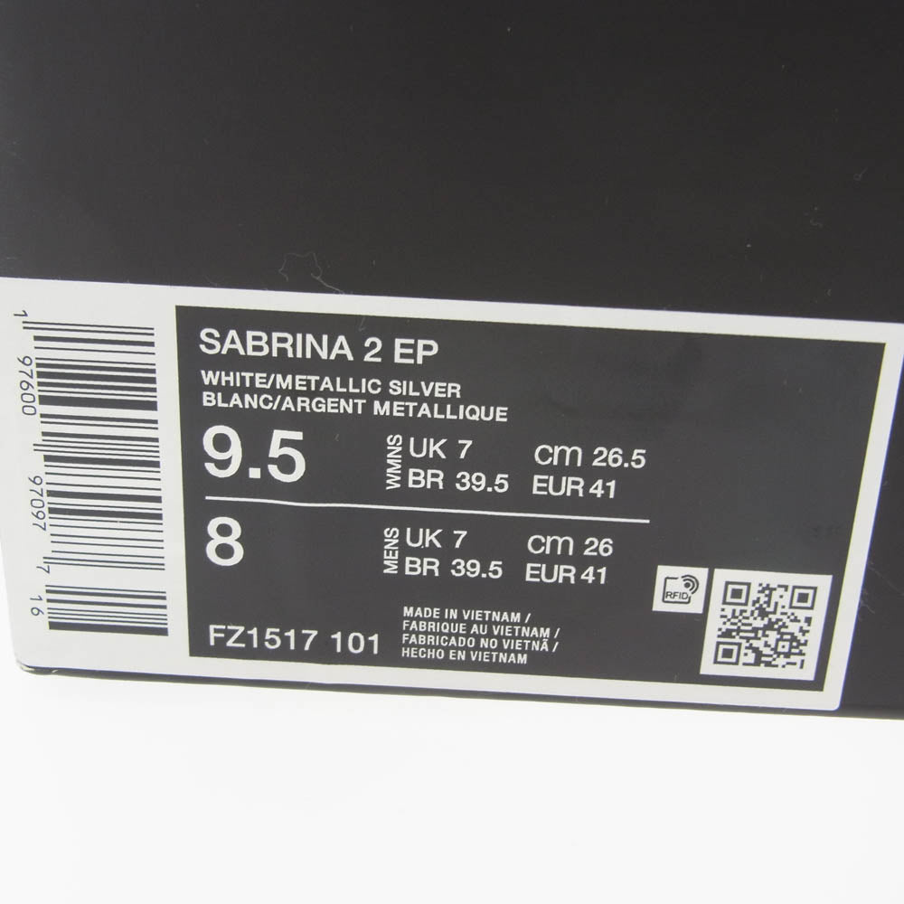 NIKE ナイキ FZ1517-101 Sabrina 2 サブリナ ローカット スニーカー ホワイト系 26.5cm【極上美品】【中古】