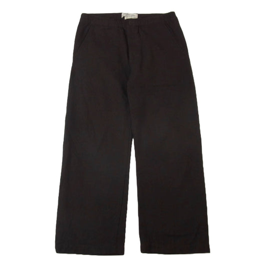 REMI RELIEF レミレリーフ コットン ウール イージー スラックス パンツ ブラウン系 S【中古】