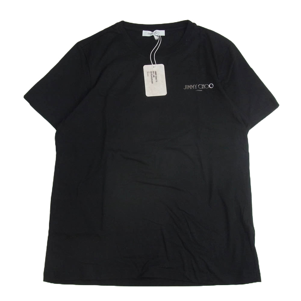 JIMMY CHOO ジミーチュウ J000135353 ロゴ プリント 半袖 Tシャツ ブラック系 L【中古】