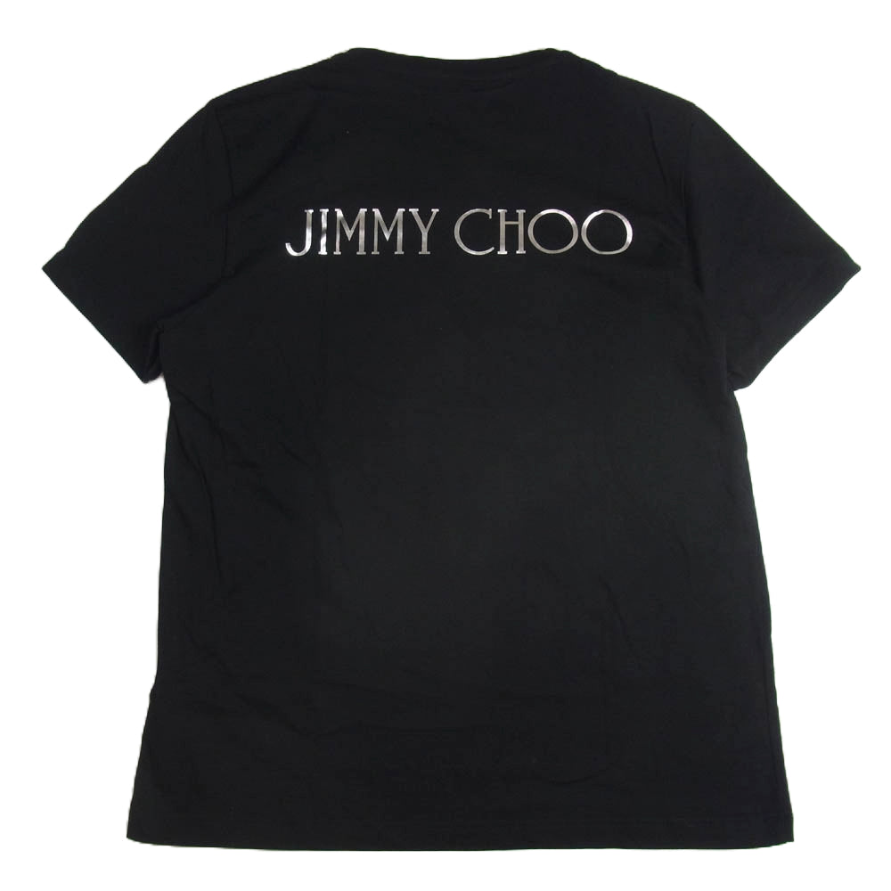 JIMMY CHOO ジミーチュウ J000135353 ロゴ プリント 半袖 Tシャツ ブラック系 L【中古】
