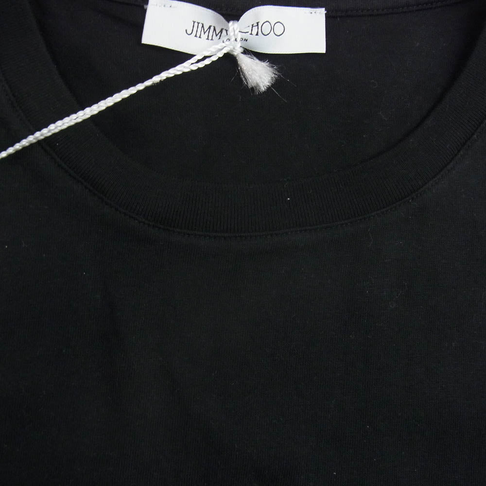 JIMMY CHOO ジミーチュウ J000135353 ロゴ プリント 半袖 Tシャツ ブラック系 L【中古】