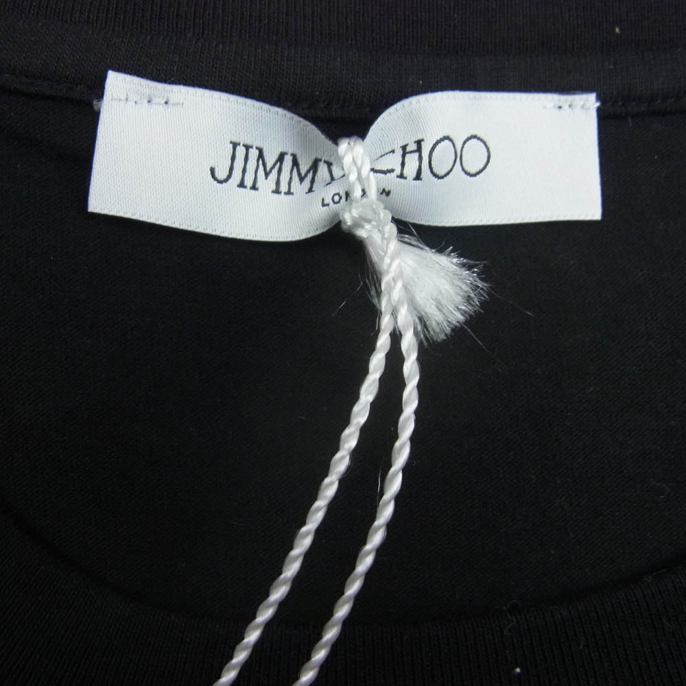 JIMMY CHOO ジミーチュウ J000135353 ロゴ プリント 半袖 Tシャツ ブラック系 L【中古】