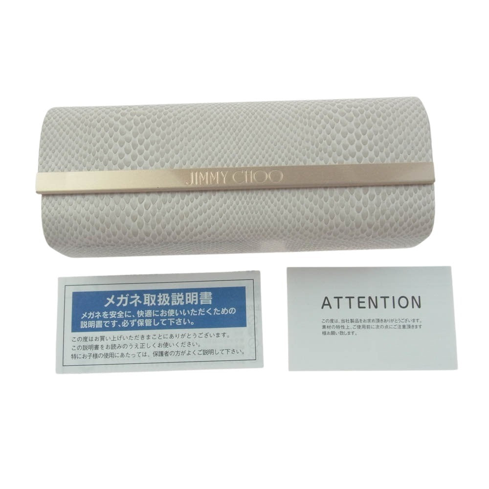 JIMMY CHOO ジミーチュウ JAN/S KONHA サングラス アイウェア 眼鏡 ベージュ系 52□20【新古品】【未使用】【中古】
