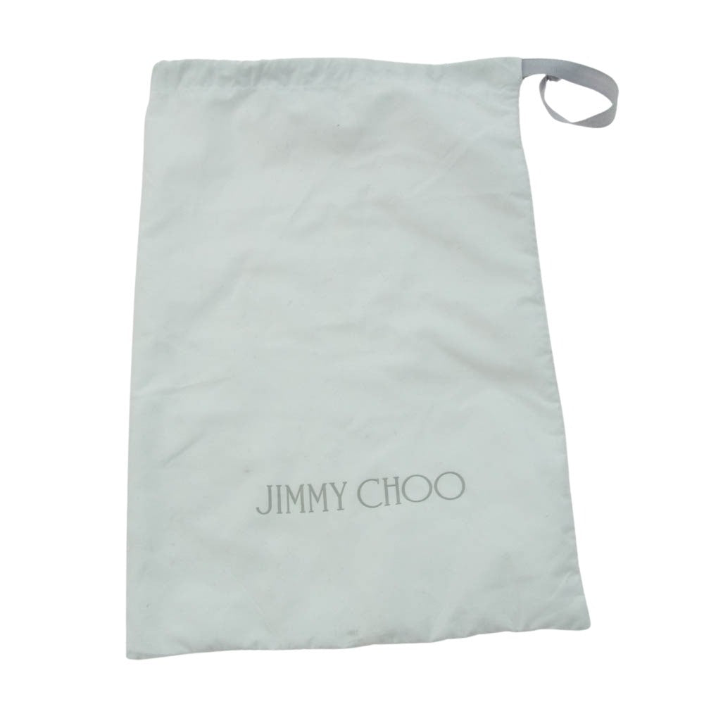 JIMMY CHOO ジミーチュウ ストーン 付 パンプス イエロー系 37【中古】