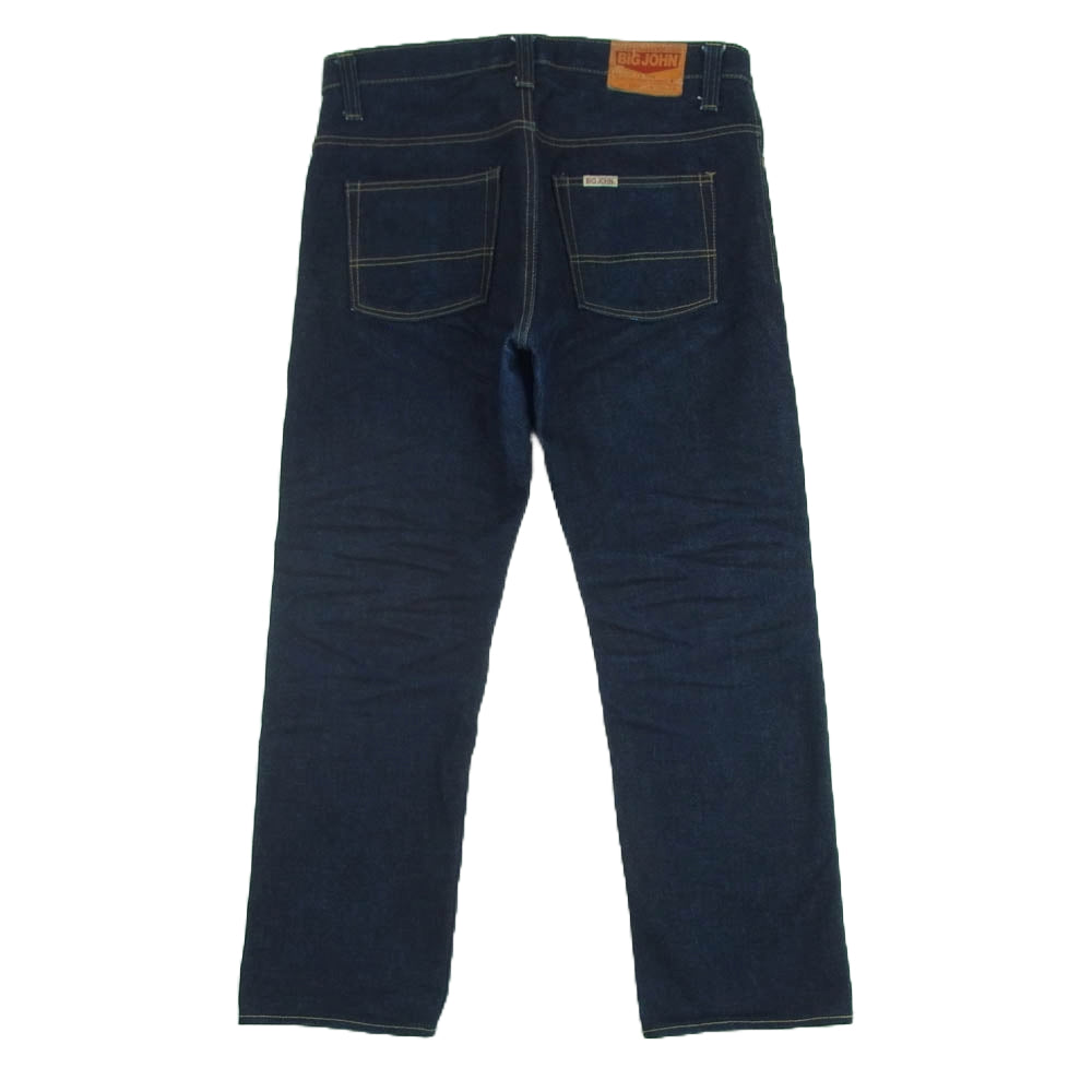BIG JOHN ビッグジョン M104G 23oz ヘビーオンス インディゴ セルヴィッチ ストレート デニム パンツ インディゴブルー系 W34 L34【中古】