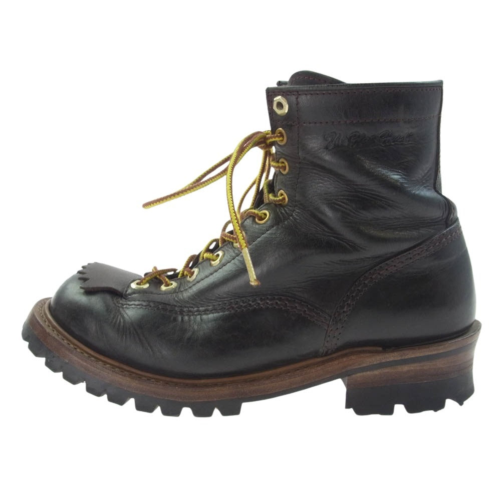 THE FLAT HEAD ザフラットヘッド SKB-02H Horse Hide 10HOLE Work Boots ホースハイド 10ホール マッドガード付 ワーク ブーツ 馬革 レザーブーツ ブラック系 ブラウン系 実寸27cm【中古】