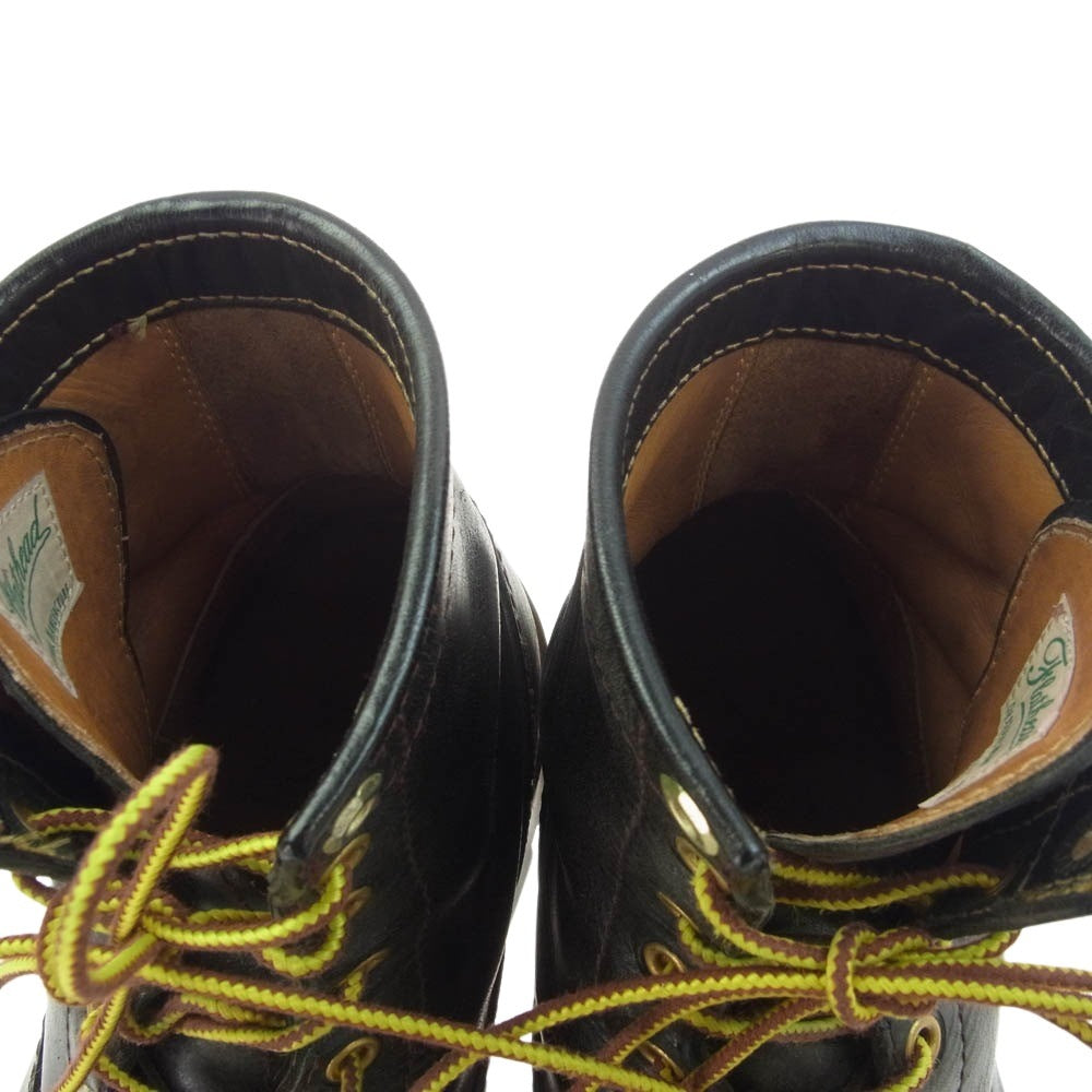 THE FLAT HEAD ザフラットヘッド SKB-02H Horse Hide 10HOLE Work Boots ホースハイド 10ホール マッドガード付 ワーク ブーツ 馬革 レザーブーツ ブラック系 ブラウン系 実寸27cm【中古】