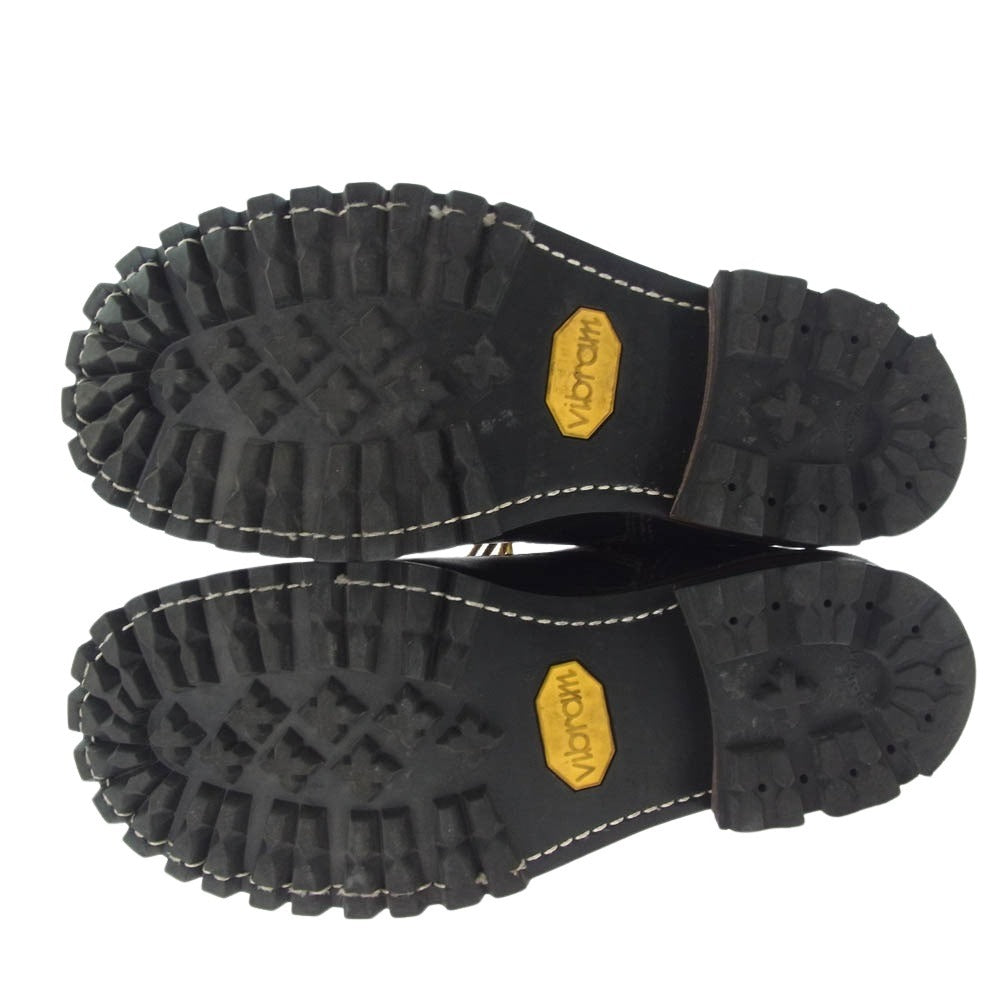 THE FLAT HEAD ザフラットヘッド SKB-02H Horse Hide 10HOLE Work Boots ホースハイド 10ホール マッドガード付 ワーク ブーツ 馬革 レザーブーツ ブラック系 ブラウン系 実寸27cm【中古】